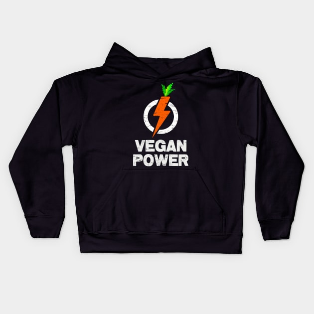 Vegan Power Kids Hoodie by AllWellia